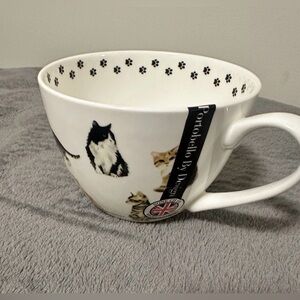 Portobello By Design " The Cat Loves Me Best " Bone China Coffee Mug UK England